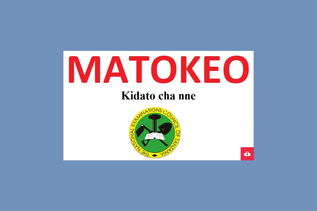 Matokeo ya Kidato Cha Nne 2023/2024 pdf Necta