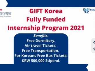 GIFT Korea Internship Program Fully Funded 2021
