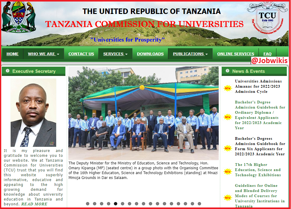 List of Tanzania Colleges without Application Fees 2022/23, Vyuo ambavyo havina ada ya maombi, tcu guide book 2022/23, Vyuo ambavyo havina application fee 2022/23, Tcu almanac 2022/2023 and www.tcu.go.tz application for admission