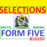 Form five selection 2022 Simiyu Region,Majina Ya Selection form five 2022 Rukwa Region, majina ya selection form five 2021/2022 Mkoa wa Simiyu,post za form four 2021/2022 vyuo na tanzania,post za kidato cha tano 2021/2022