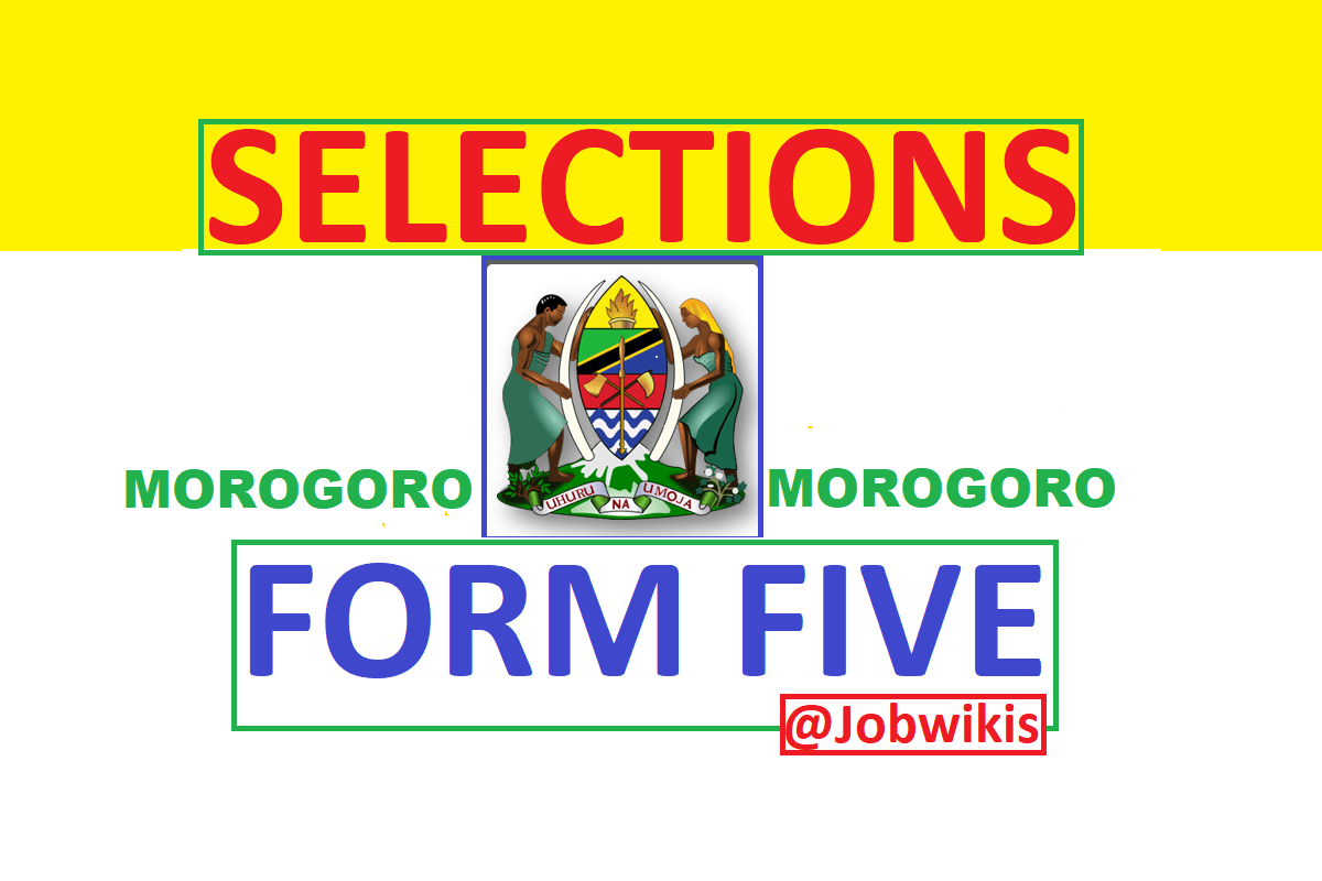 form five selection 2022 to 2023 Morogoro