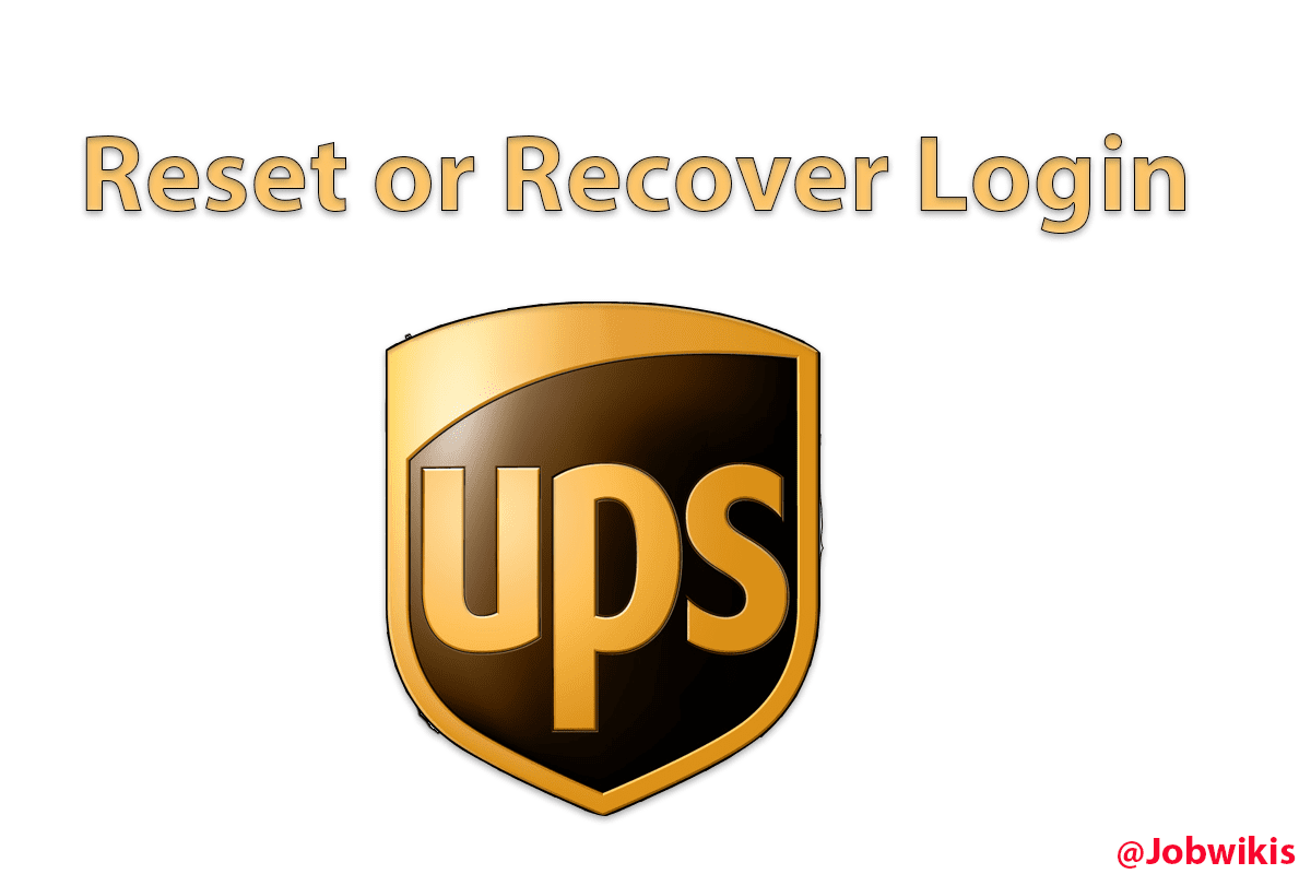 UPSers Password Reset or Recover Login Settings 2024