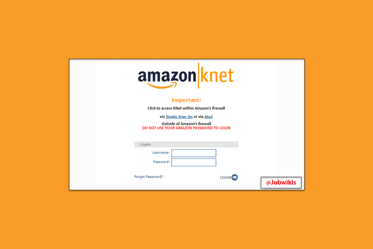 Amazon Knet Login 2024