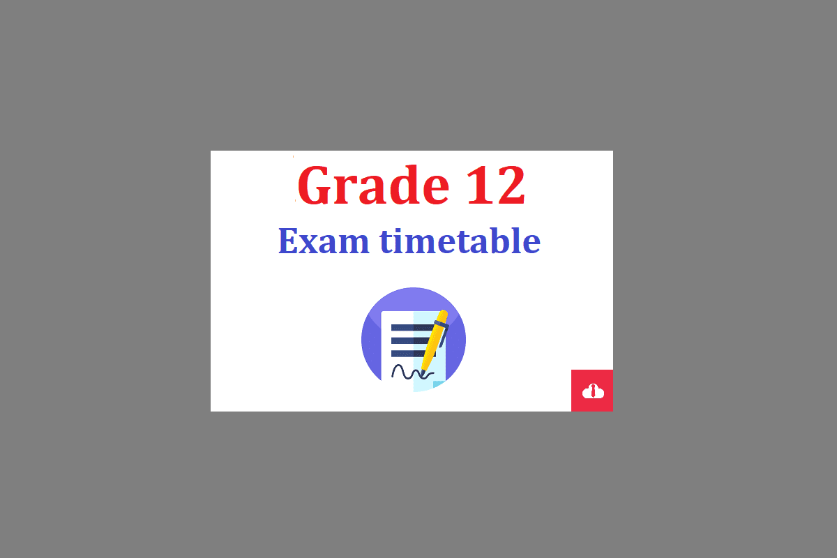 matric grade 12 final exam timetable