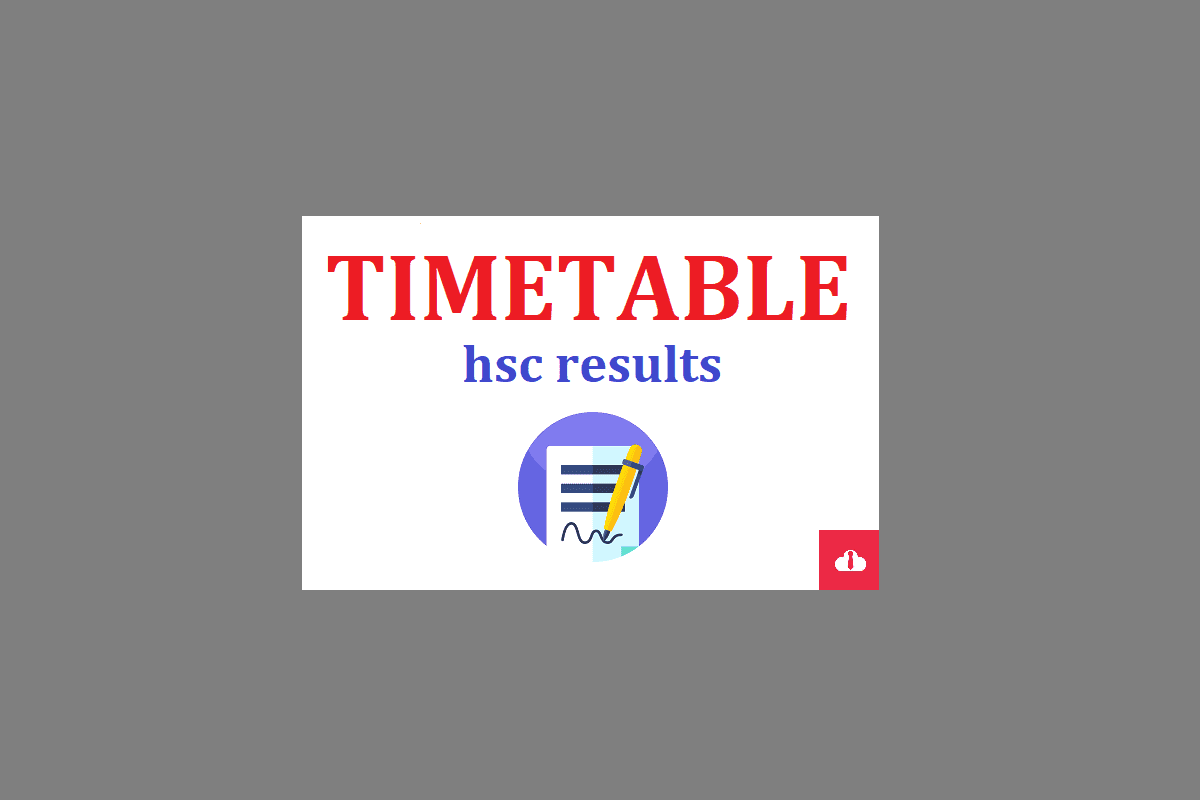 hsc timetable