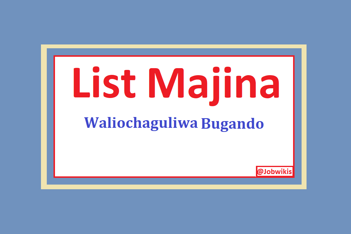 Majina waliochaguliwa CUHAS BUGANDO