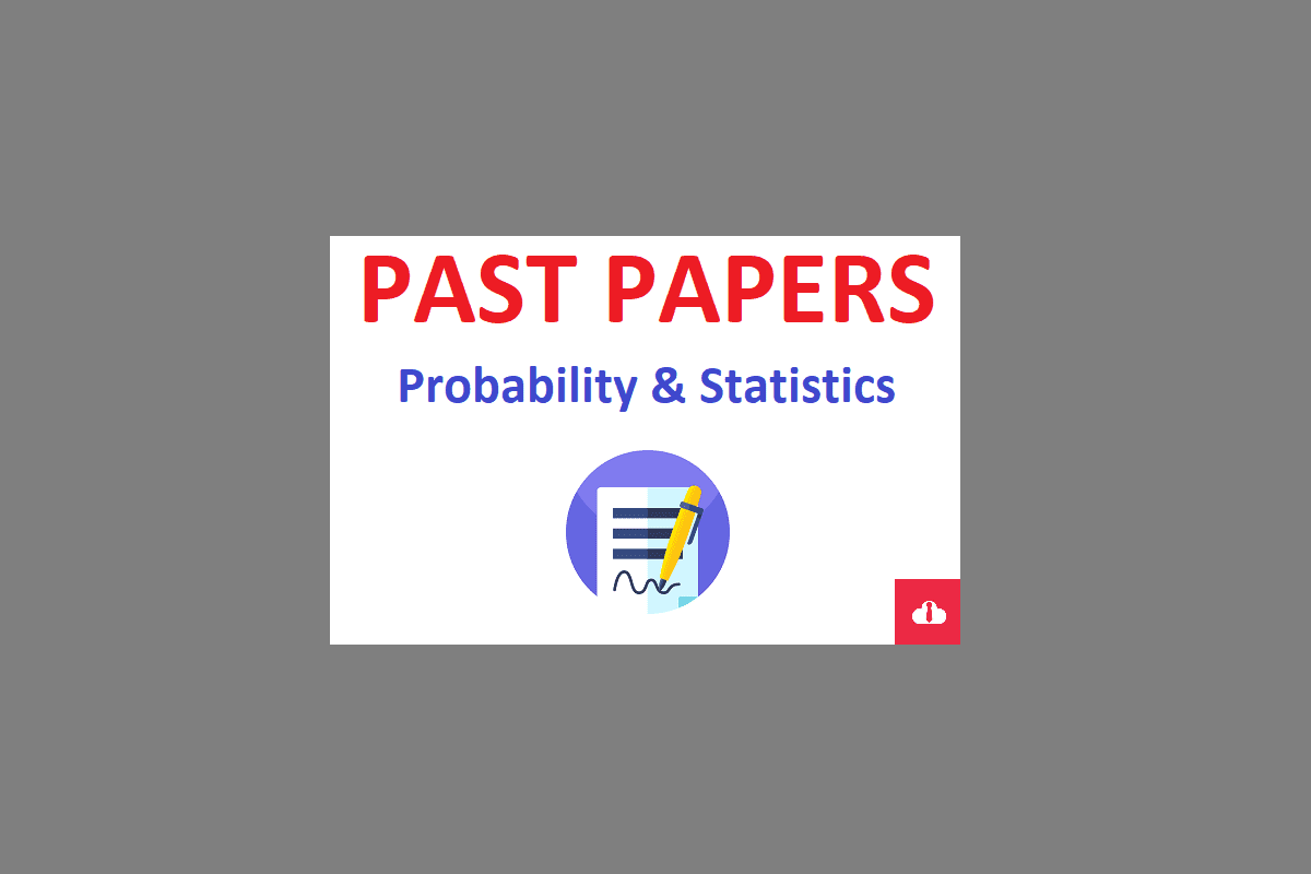 CIE AS Maths Probability and Statistics 1 Past paper,
