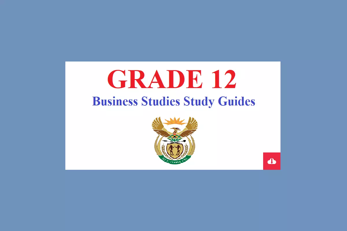 Business Studies Grade 12 Study Guides PDF Free Download