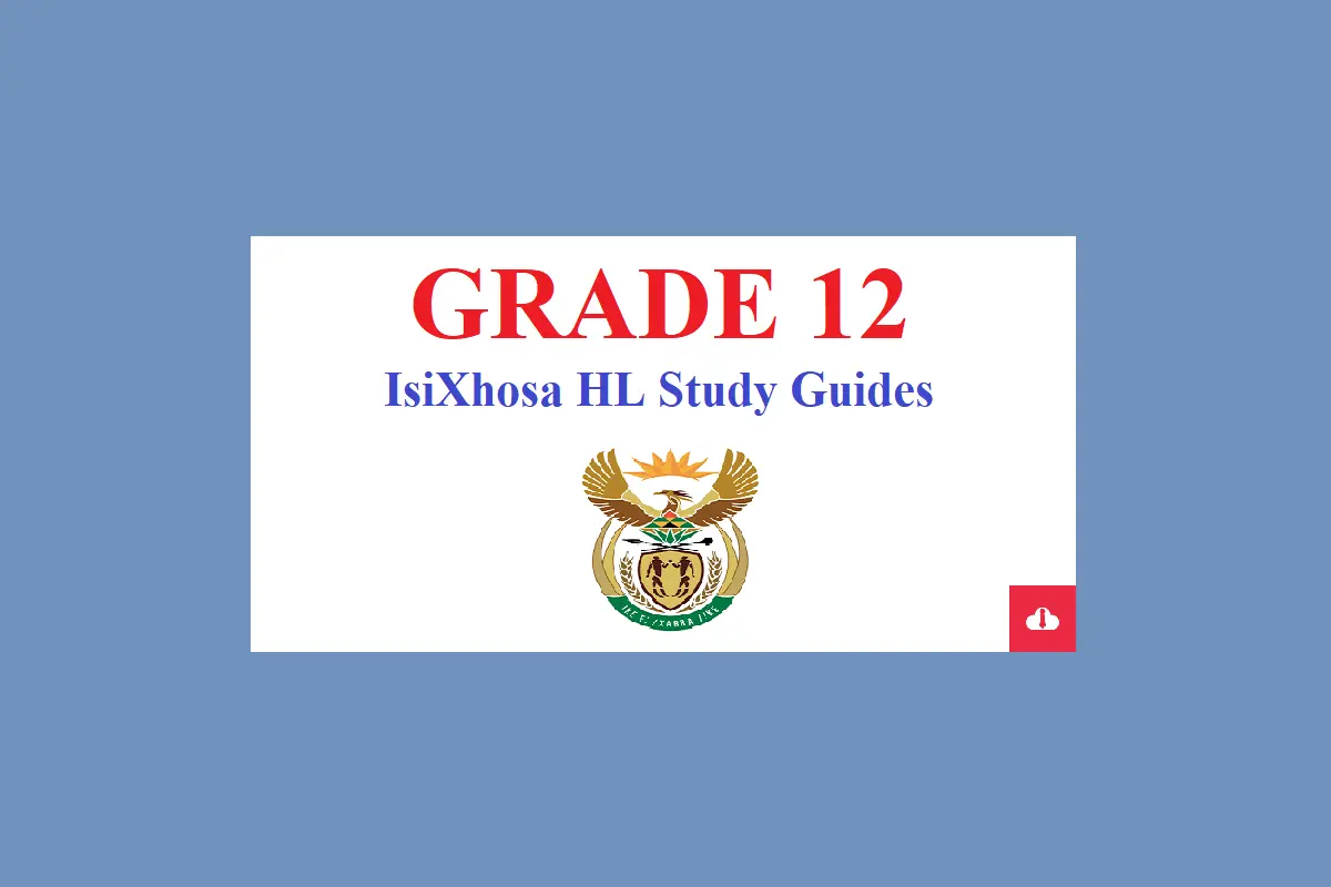 IsiXhosa HL Grade 12 Study Guides PDF Free Download
