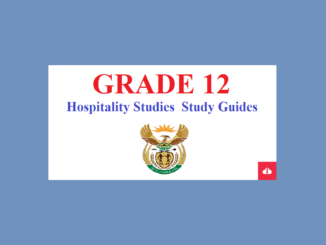Hospitality Studies Grade 12 Study Guides PDF Free Download