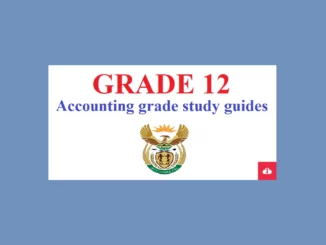 Accounting Grade 12 Study Guides PDF Free Download