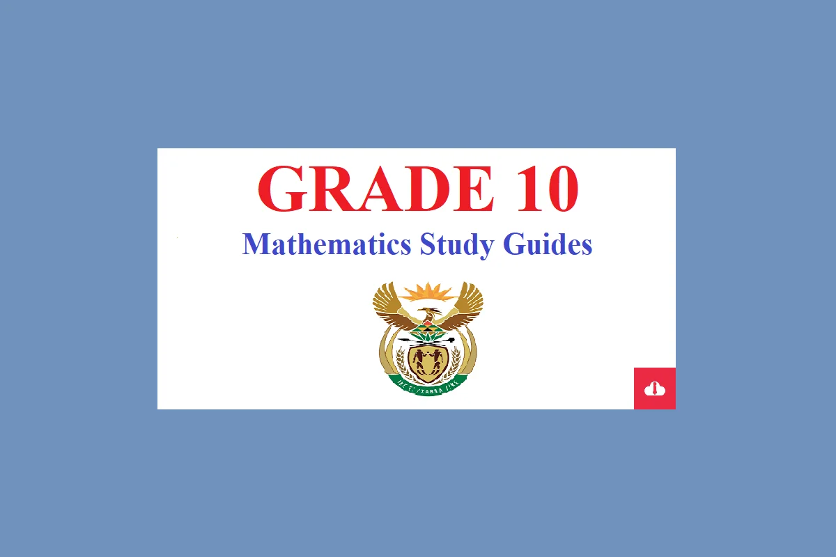 Mathematics Grade 10 Study Guides PDF Free Download