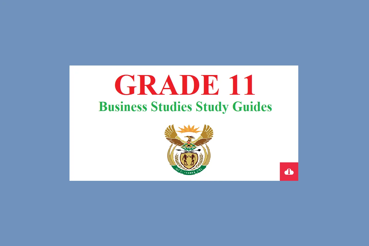 Business Studies Grade 11 Study Guides PDF Free Download